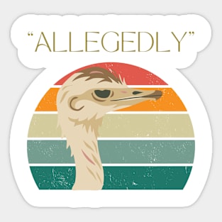 Allegedly Sticker